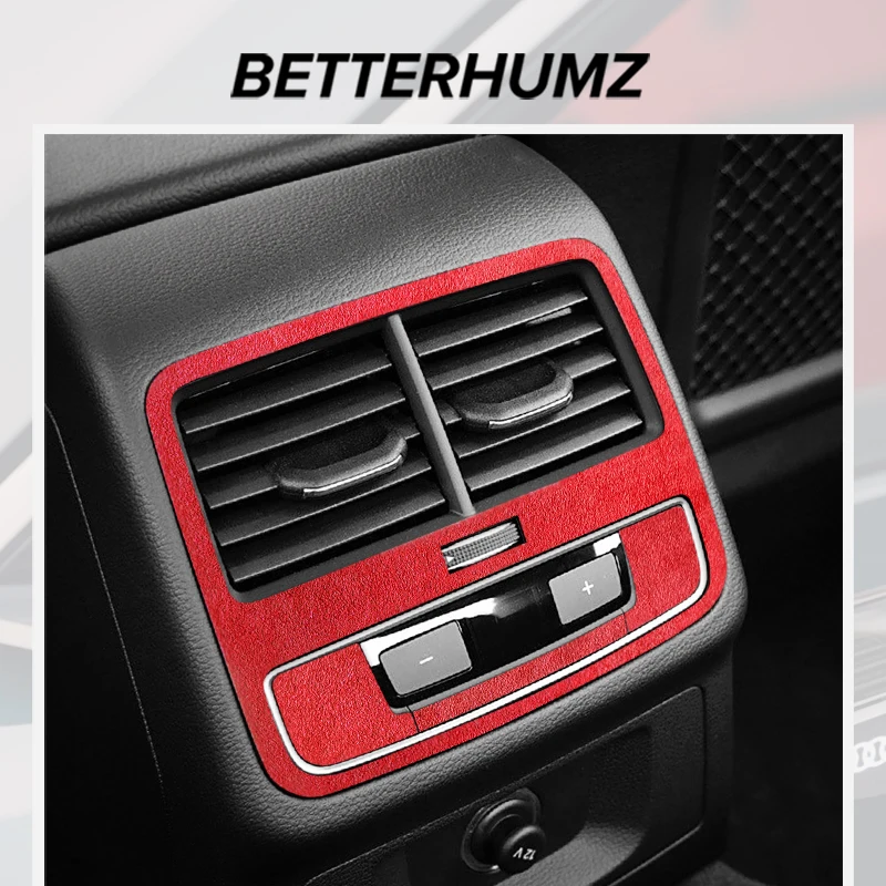 Rear Air Vent Outlet Panel Trim Stickers Car Interior Tuning Accessories For Audi A4 B9 A5 8W8