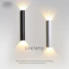 Modern Wall Lamp TV Background Lights Lone Line Up and Down Light Decor Bedroom Bedside Lamp For Corridor Stair Home Indoor 1