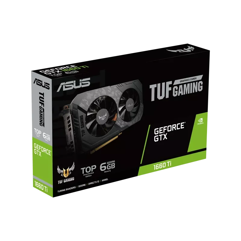 gpu pc ASUS TUF-GTX1660TI-T6G-EVO-GAMING GeForce® GTX 1660 Ti EVO TOP Edition 6GB GDDR6 Graphics Card best graphics card for pc
