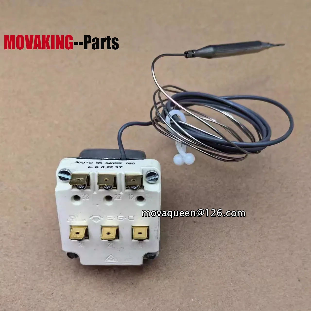 Grill Oven Fryer Accessories Overtemperature Protection 55.34055.020 300 Degree Safety Thermostat With Knob For Electrolux Oven