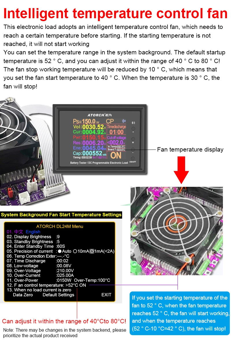 150W All-In-One Bluetooth DC Power USB Tester Electronic Load Lithium 18650 25A Battery Capacity Monitor Discharge Meter 6