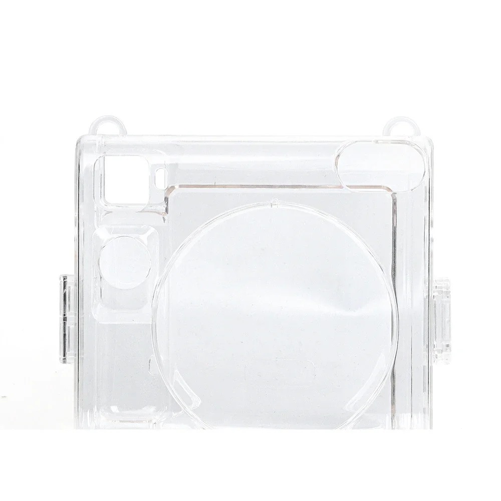 Transparent Case for Instax SQUARE SQ40 Camera Clear PC Protective Shell Cover with Strap for Instax SQ40 Camera Accessories