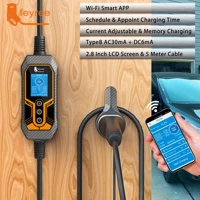 feyree Type 2 Portable EV Charger 11KW 16A 3 Phase Wi-Fi APP Bluetooth Version EVSE Charging Cable 5m CEE Plug for Electric Car - Image 2