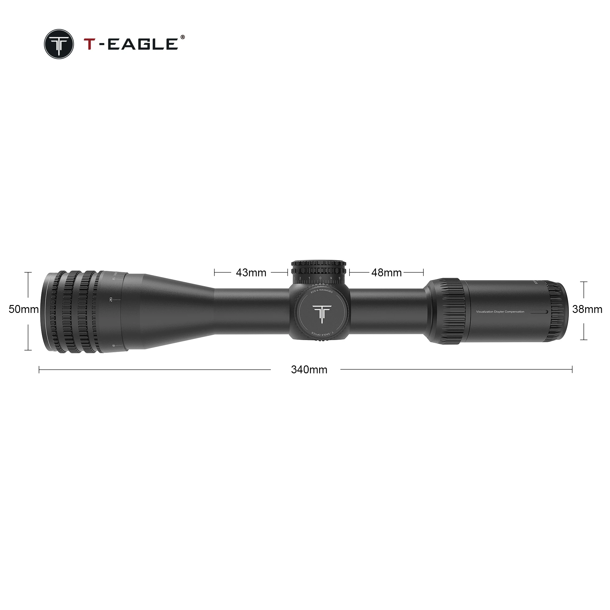 T-EAGLE EOS 4-16X44AOE Tactical Riflescope Optic Sight Green Red Illuminated Hunting Scopes Rifle Scope Sniper Airsoft Air Gun rifle scope