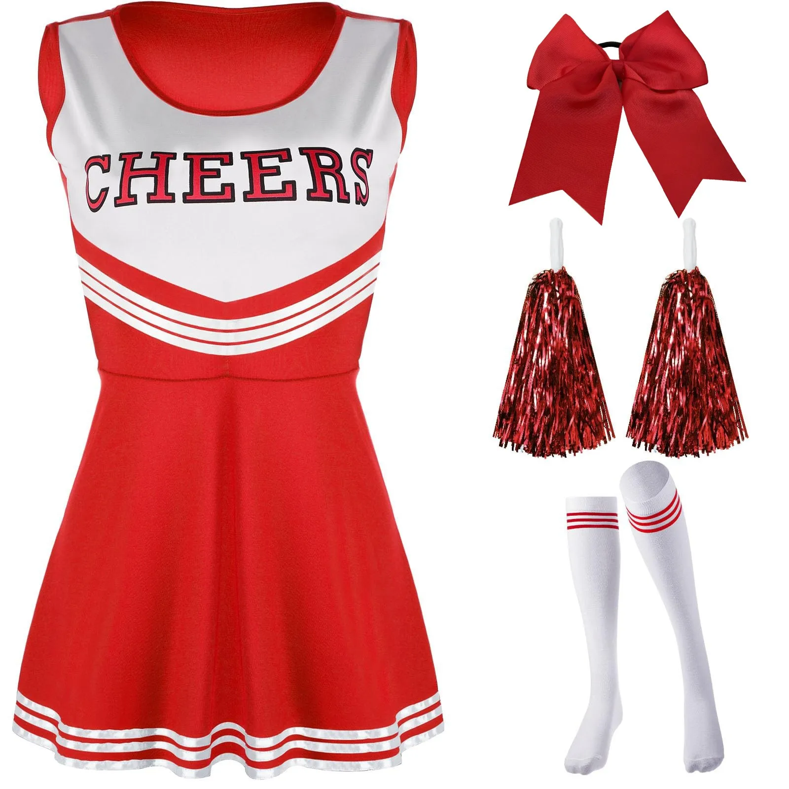 Women Dress Sets Cheerleading Dress Costumes Cheerleading Performance Costumes Uniforms for Party Supply