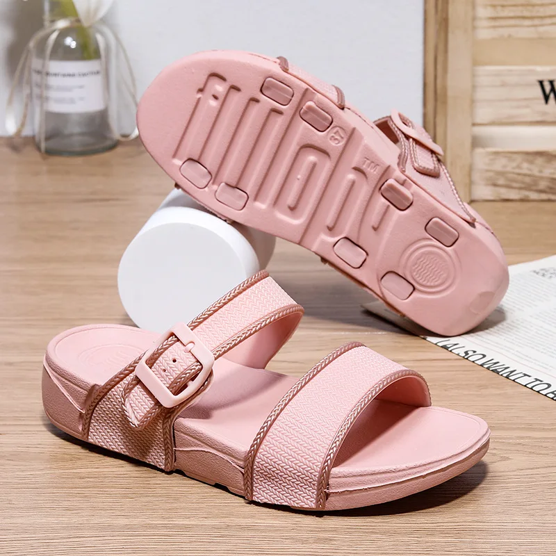 

Classic Pink Summer Slippers Women Comfortable Flats Casual Slippers Ladies Shoes Outdoor Beach Womens Slides Pantuflas de mujer