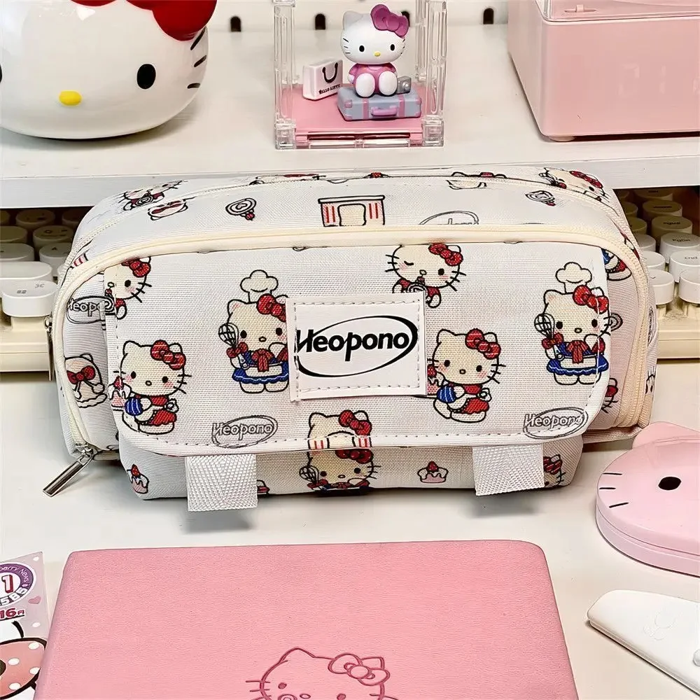 

Карандаш с рисунком Hello Kitty, ручка для хранения канцелярских принадлежностей, большой емкости, ручка для студентов, милые подарки