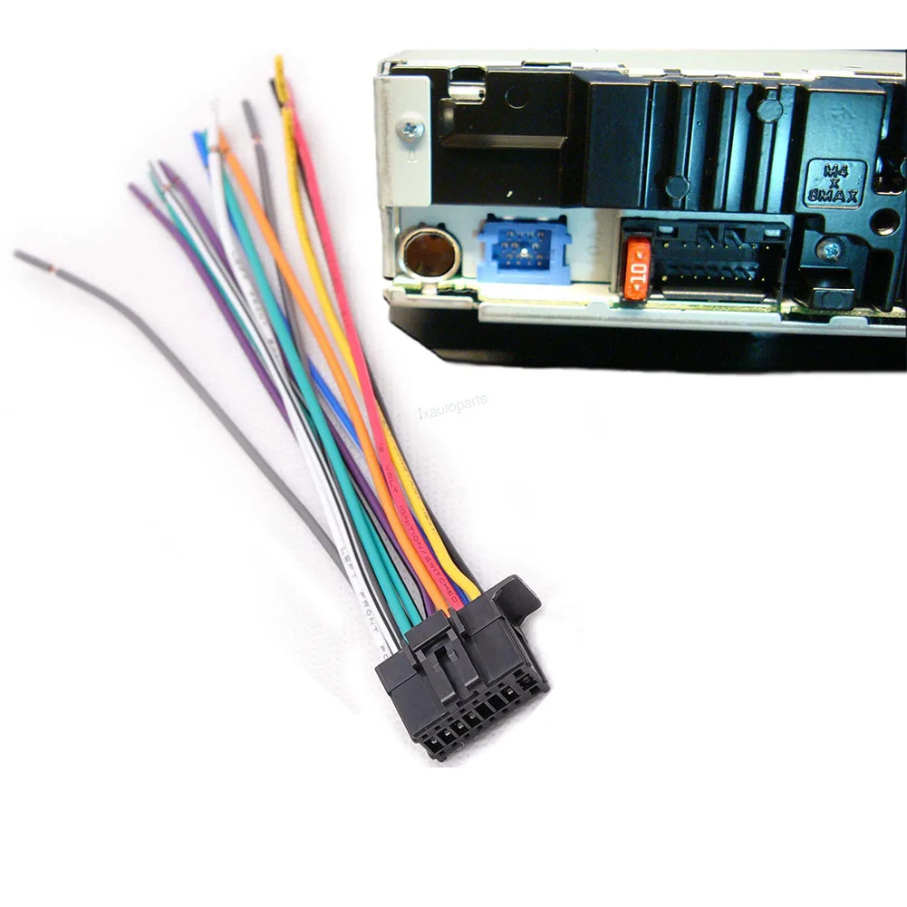 16-Pin Radio Plug Stereo Wiring Harness For 2010-Up For Pioneer DEH Model For DEH-1500 DEH-5 DEH-P25 DEH-P350 DEH-P5500MP DEH-P3