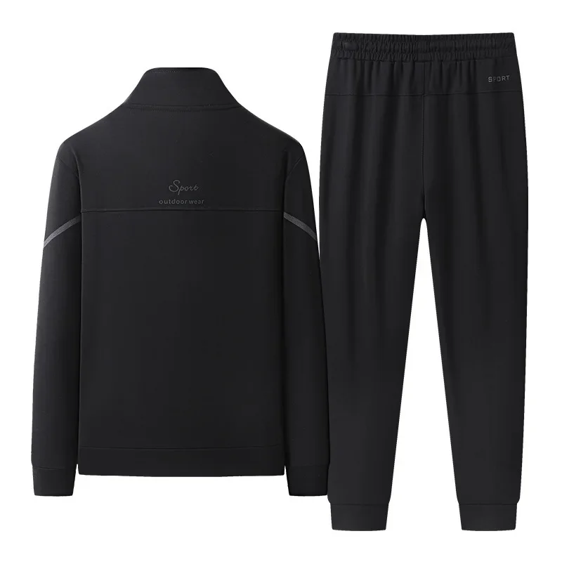 2024 봄 가을 남성 스포츠 슈트 패셔너블 심플 캐주얼 한국 버전 재킷 스탠드 칼라 가디건 스웨트셔츠 바지