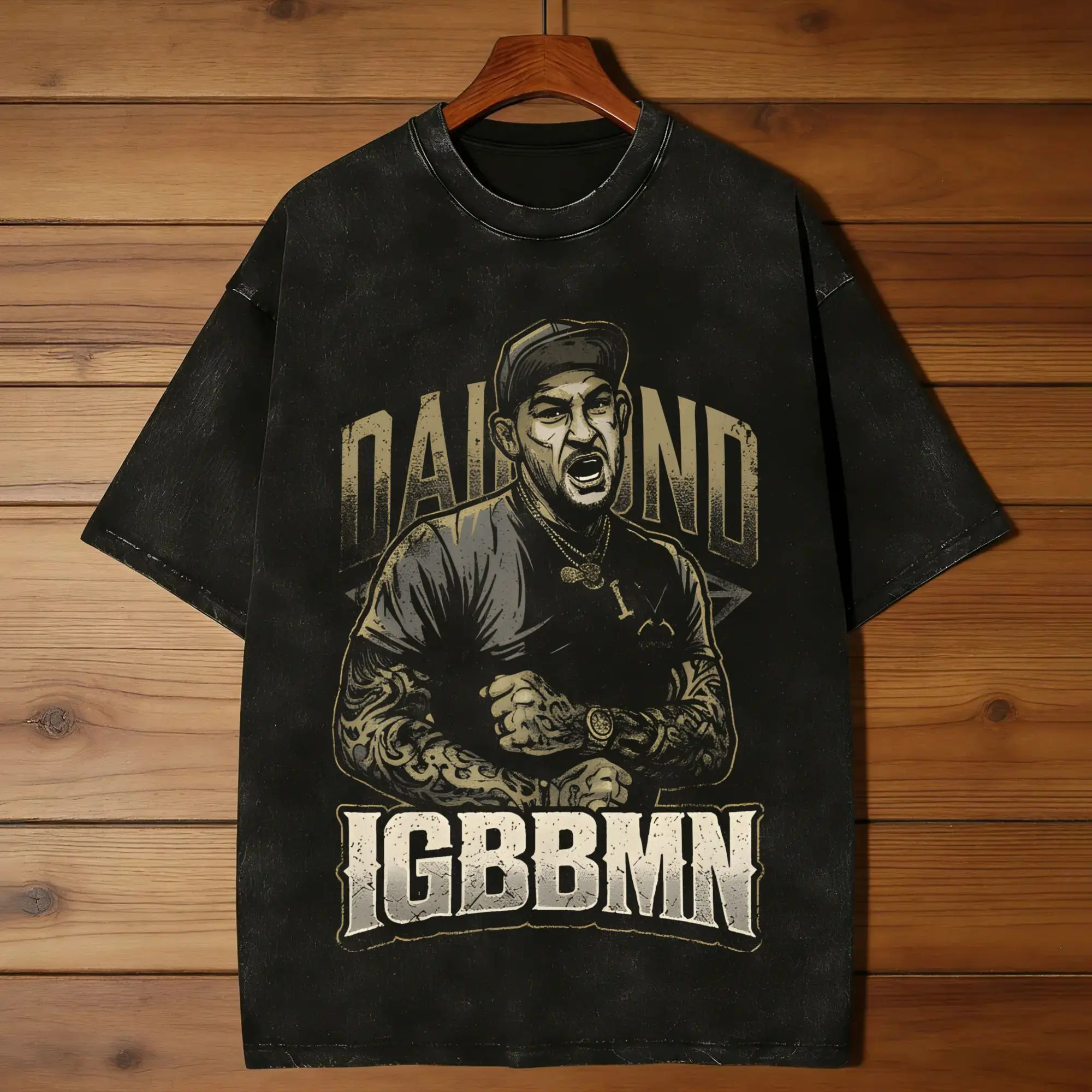 Dustin Poirier IGBBMN T-Shirt Sommer Streetwear T-Shirts Casual Hip Hop T-Shirt für Männer Kurzarm-Print-Top-T-Shirts