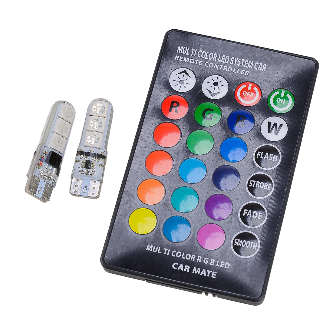 Dash Instrument Light T10 5050 RGB 6SMD Bulb Dash Instrument Gauge Cluster Light & Controller 12V Fit for Toyota Pickup 1989-1991 1992 1993 1994 1995