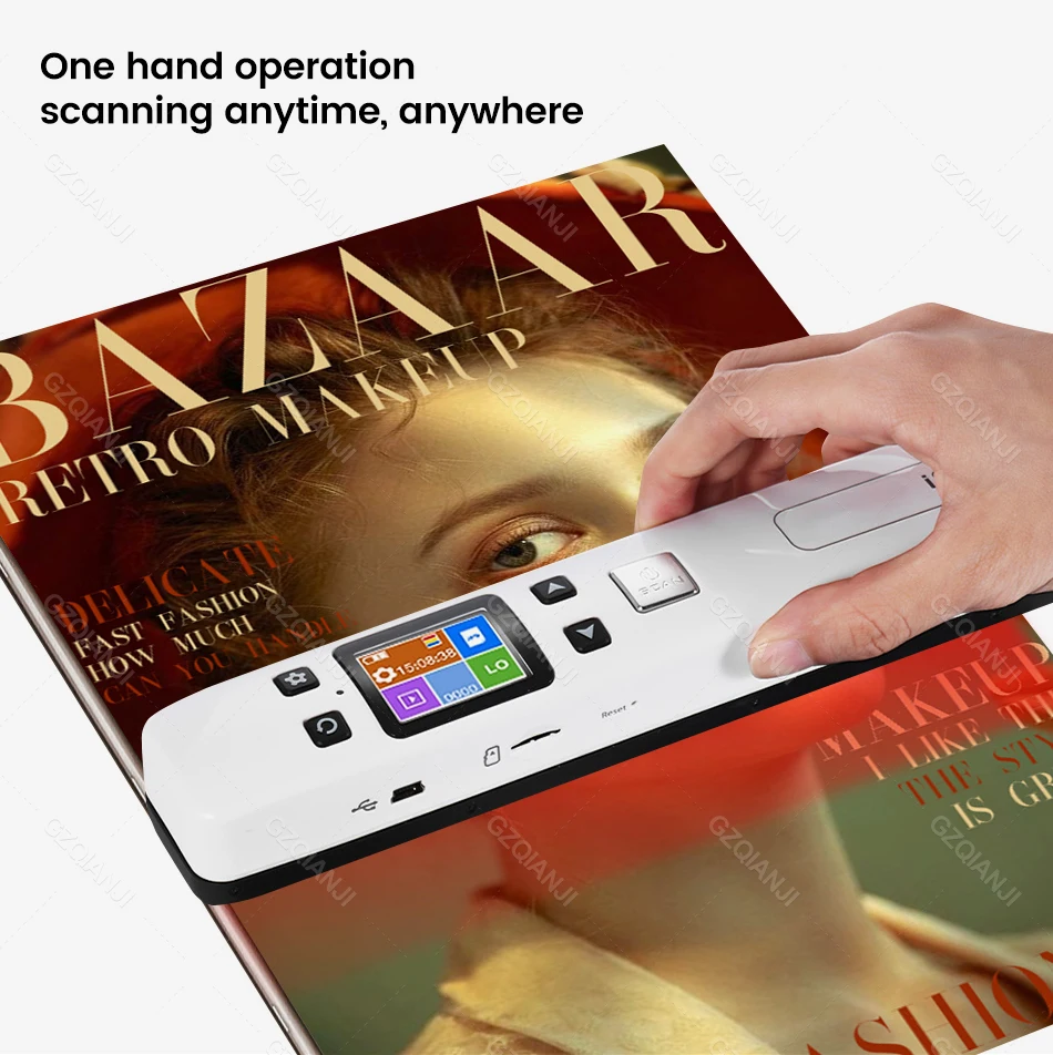 mini scanner de documents portable sans interface format stylo avec carte tf