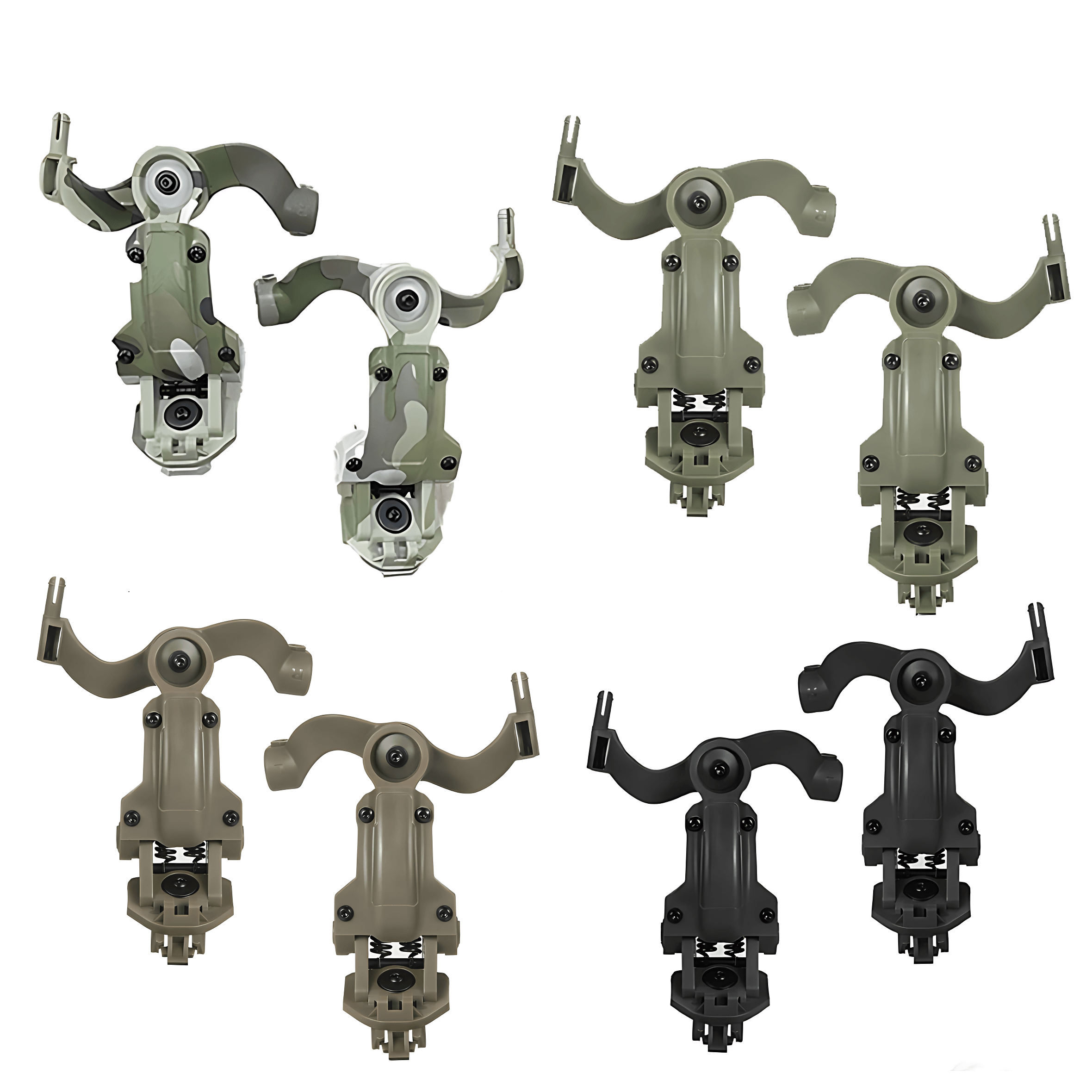 Tactical Headphone Track Mount Helmet Multi-angle Track Mount Helmet Guide Adapter Noise-cancelling Headphone For OPS Core ARC