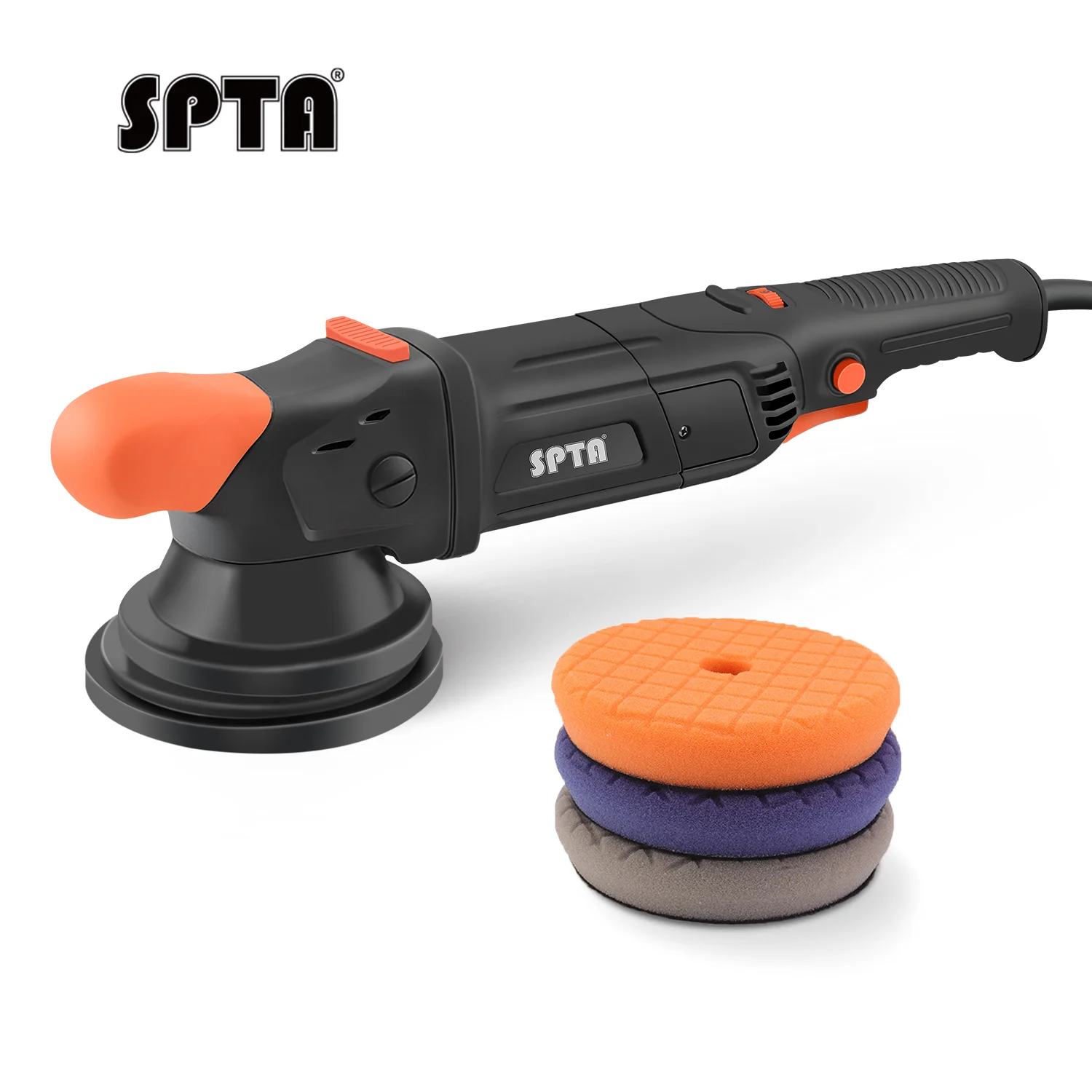SPTA CP503 1100W Forced Dual Action Polisher 6 Speed Adjustable Car Care Polishing Tool Auto Detailing Polisher