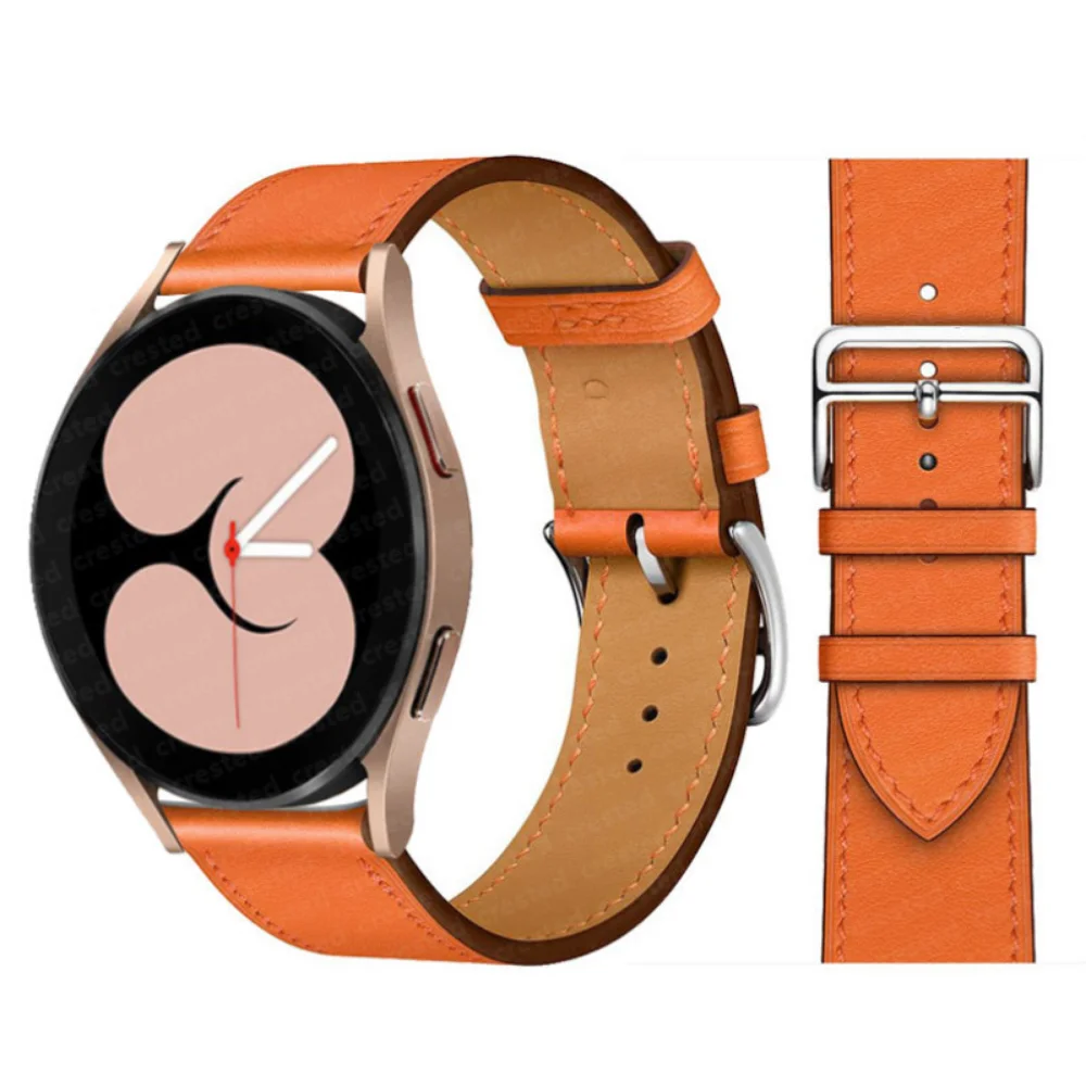 Premium Leather Watch Strap - 20mm/22mm Adjustable Bracelet