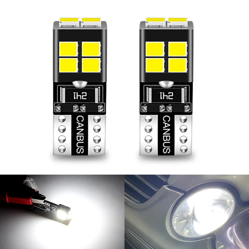 2x T10 194 168 W5W bombilla LED luz lateral sin Error para Mercedes 