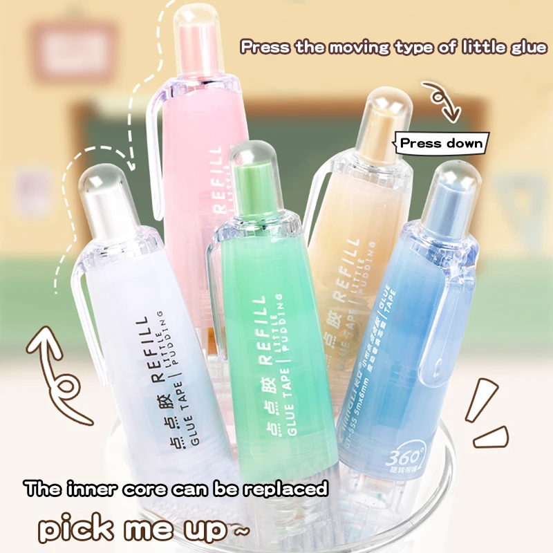 Double Sided Adhesive Tape Correction Tape Correction Belt Correction Strap Correction Glue Dot Glue Pen Correction Fluid 5M Press Spot Glue Pen Correction Tape Double-sided Adhesive