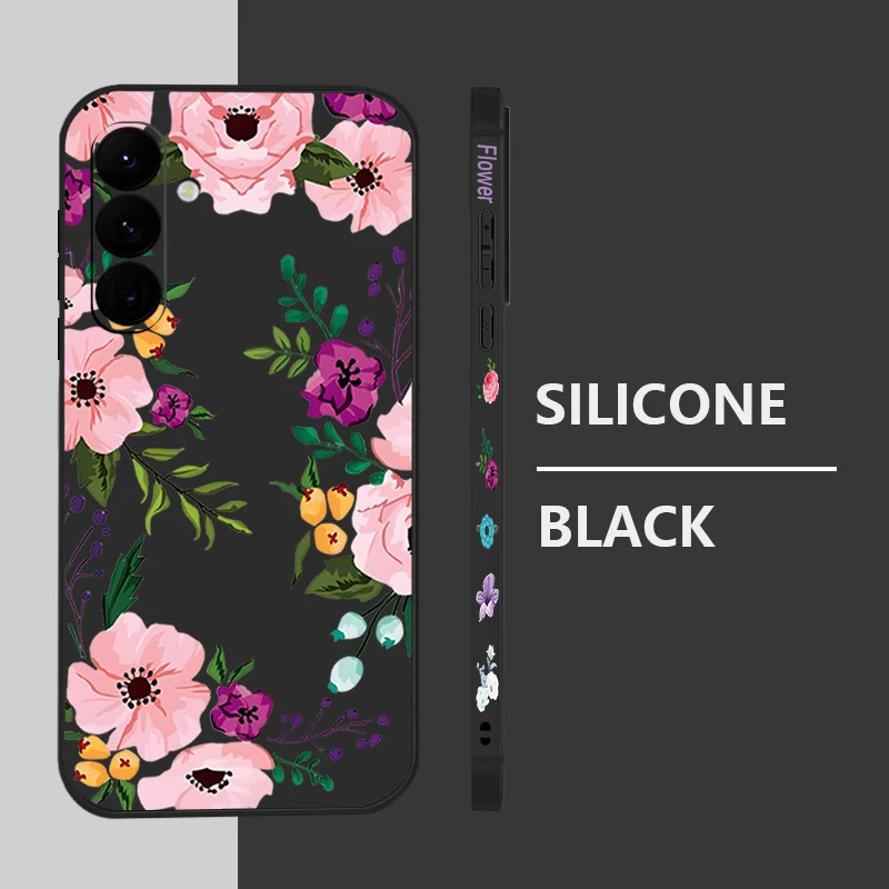 Peony Flowers Print Soft Phone Case