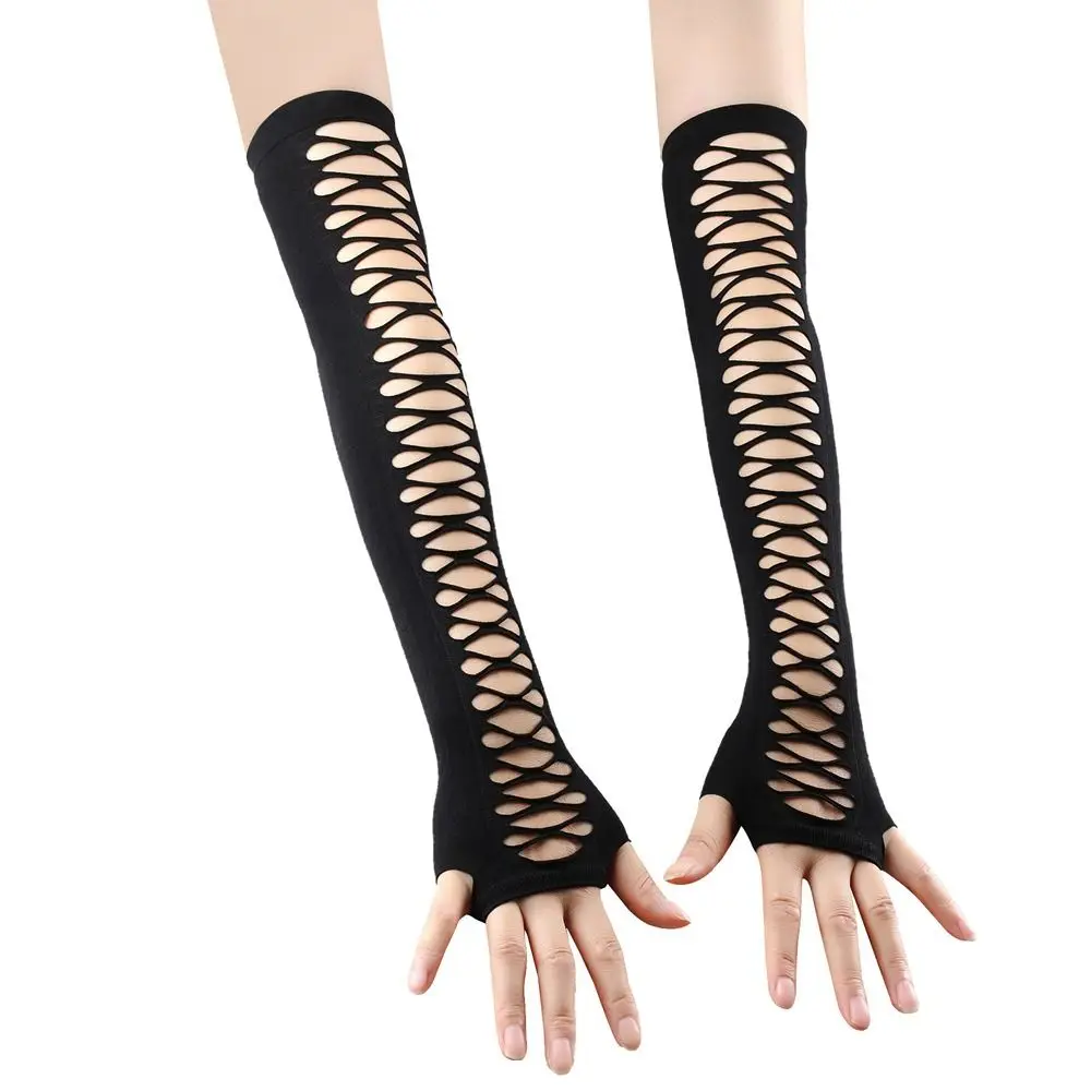 

Masquerade Mesh Gloves Vintage Hollow Out Long Gloves Rhineston Gloves Lace Mittens Prom Party Gloves Girl