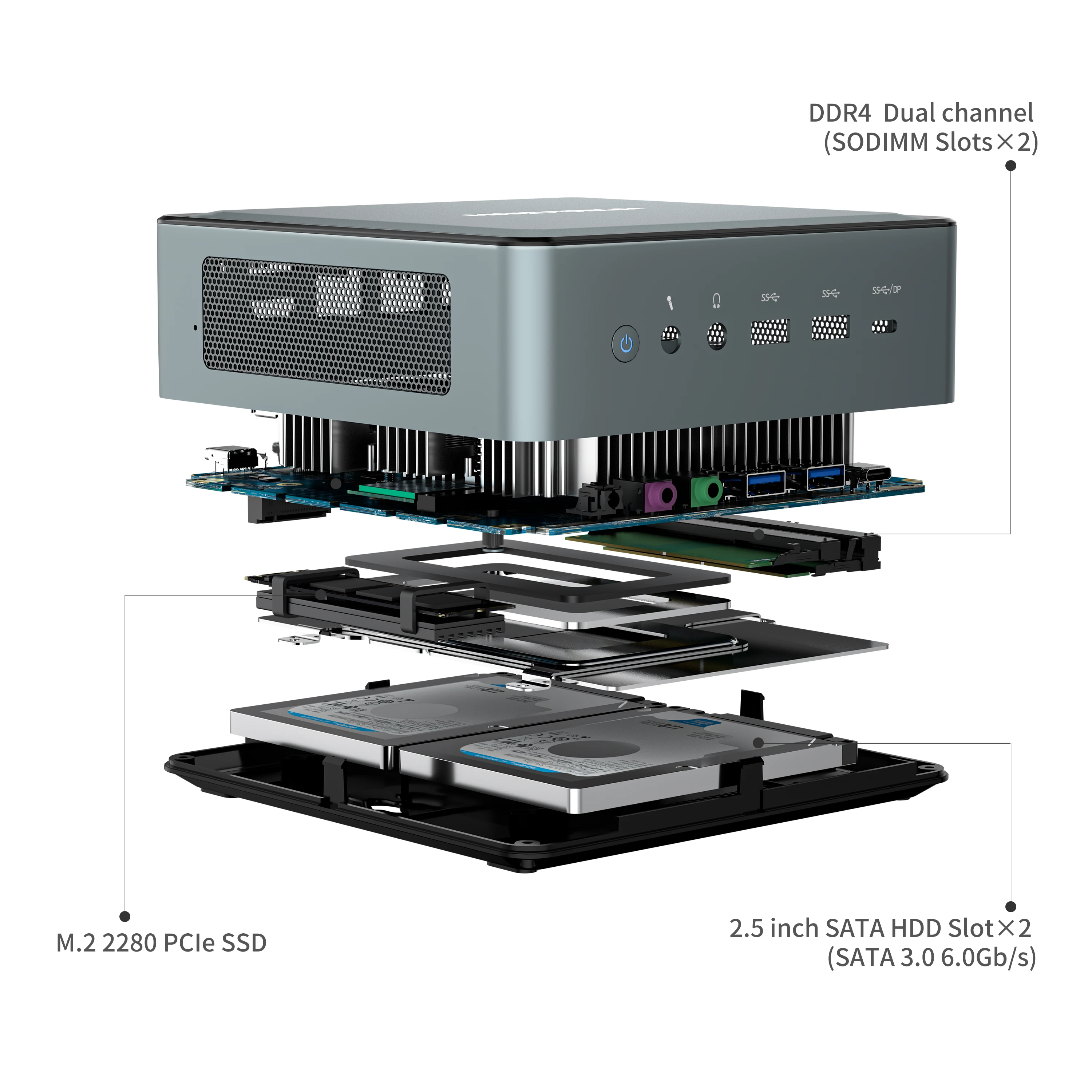MINISFORUM UM480 Ryzen7 4800U ミニPC 16GB MINISFORUM DeskMini UM480 XT Mini PC AMD AMD Ryzen7 4800H