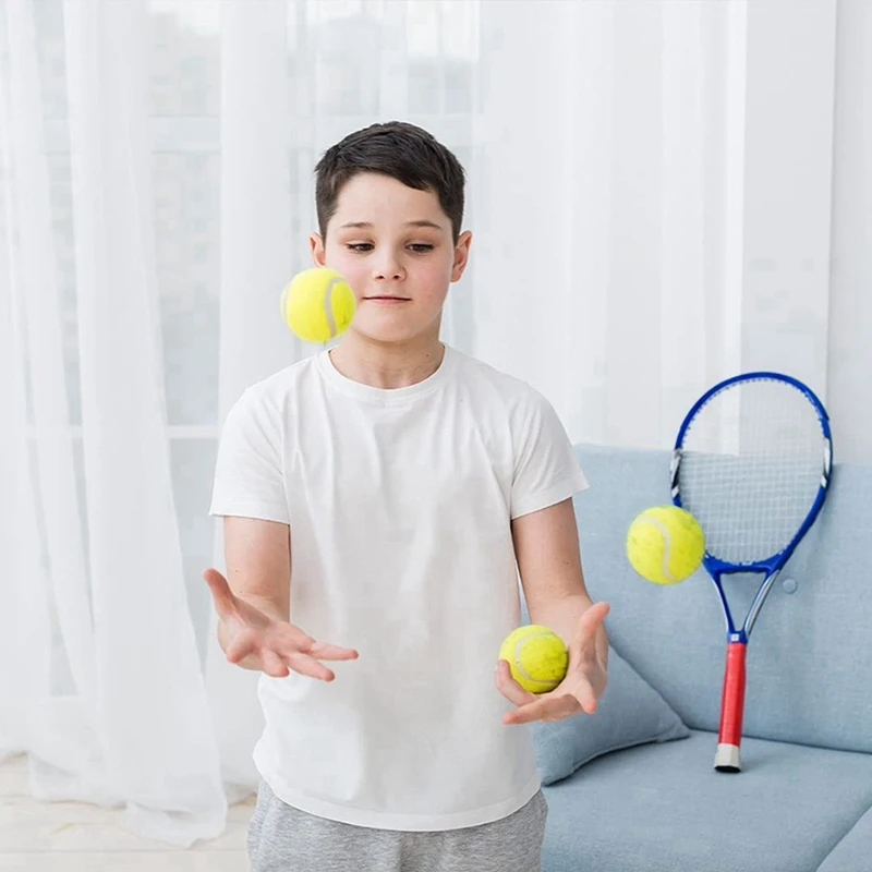 48 Pack Tennis Balls With Storage Bag-Fine Quality Thick-Walled Tennis Ball-Perfect For Tennis, And Cricket