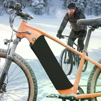 Couvercle de batterie au Lithium pour vélo électrique, cadre de batterie pour vélo électrique, housse de protection anti-froid et anti-poussière, protection en néoprène et Polyester, 1 pièce 2