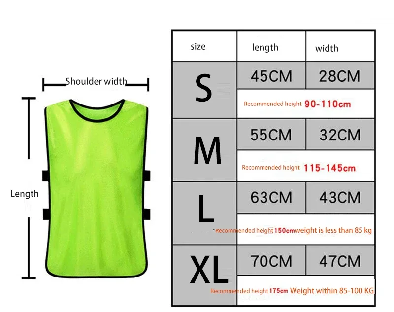 6 PCS antagonism suit basketball football training vest children's grouping team number service team building expansion