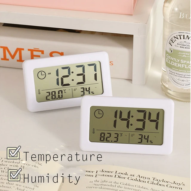Orologio digitale con termometro di umidità orologio da parete orologio  elettronico da tavolo orologio da tavolo