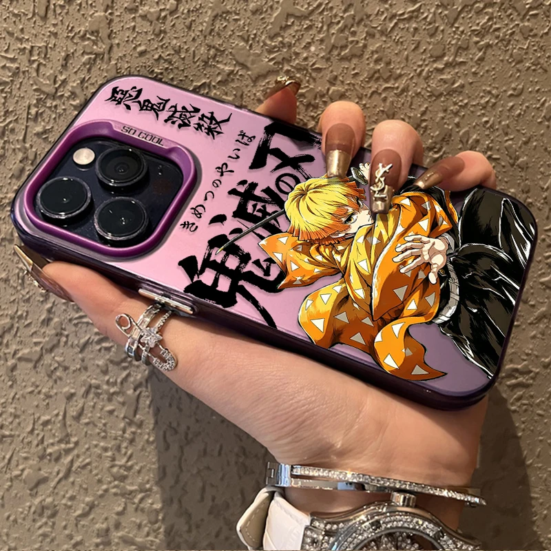 Tanjiro Zenitsu Retro-Themed Phone Case