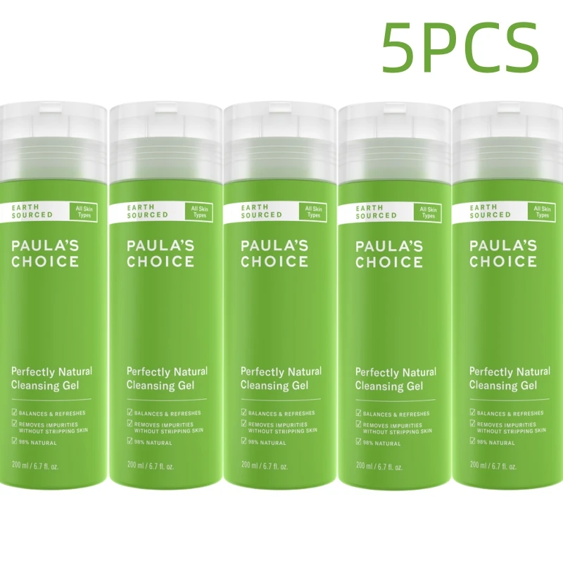 

5PCS Paula's Choice Natural Cleansing Gel 200ml With Aloe Refreshed Skin Hydrating Gently Cleansing Pores Oil Makeup Face Wash