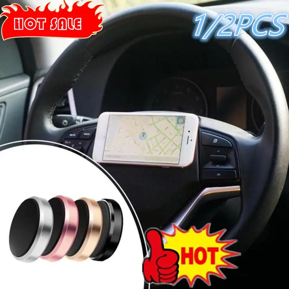 

1/2PCSMagnetic Car Phone Holder Universal Car Phone Stand for iPhone Dashboard Wall Mounted Magnet Sticke
