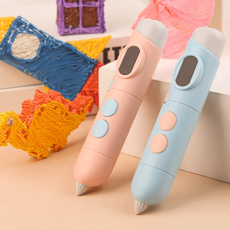 Luxmoc Low Temperature 3d Printing Pen Children's Creative 3D Stereoscopic Drawing Pen Long Endurance DIY Graffiti Models 3D