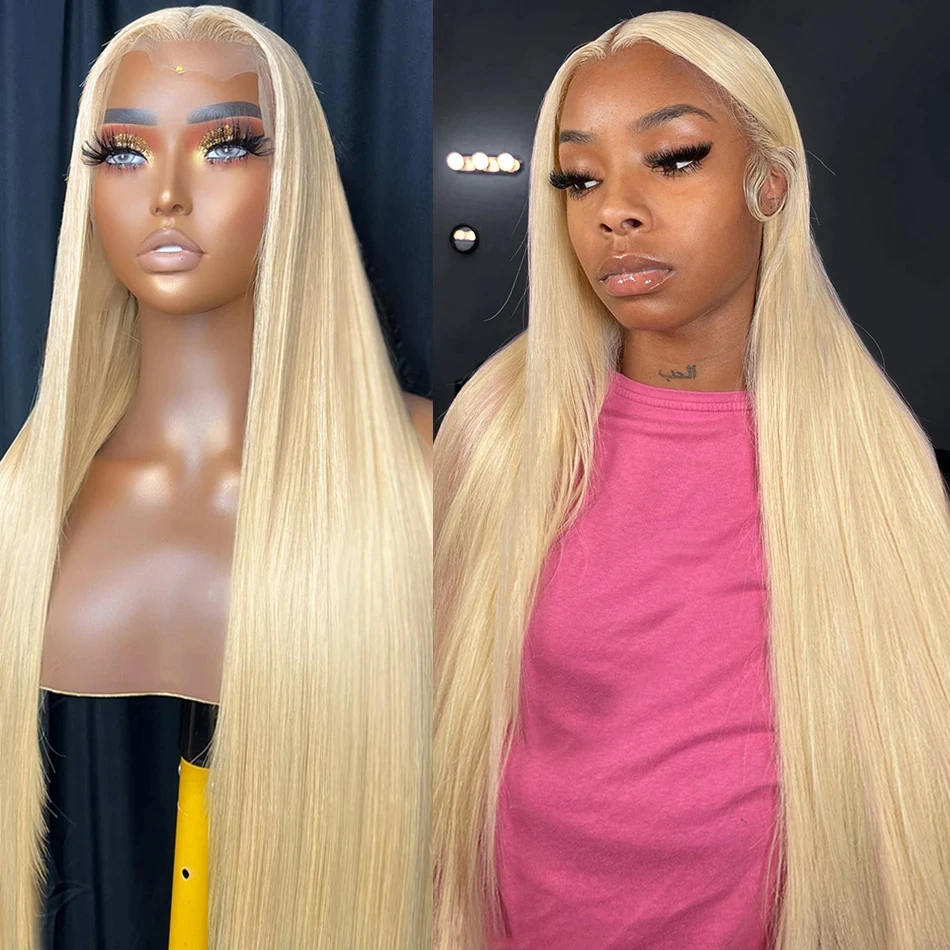 

HD Transparent 613 Blonde Straight 13x6 Lace Front Human Hair Wig Color Preplucked 13x4 Honey Blonde Lace Frontal Wigs For Women
