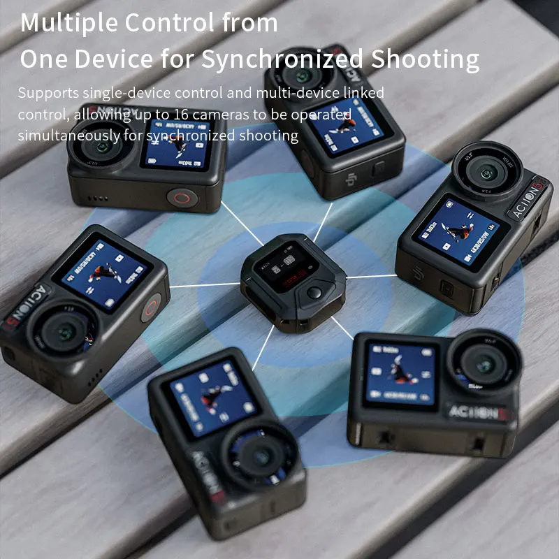 GPS Bluetooth Remote Controller For DJI Osmo Action 6 5 Pro 4 Sport Camera Accessories 25M Wireless Remote Control Wrist Watch