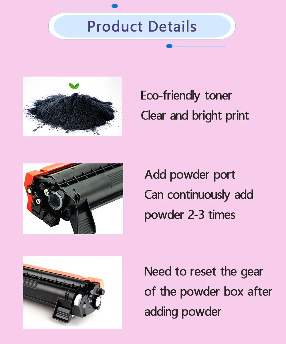 Pó de Toner Compatível para HP Laser,