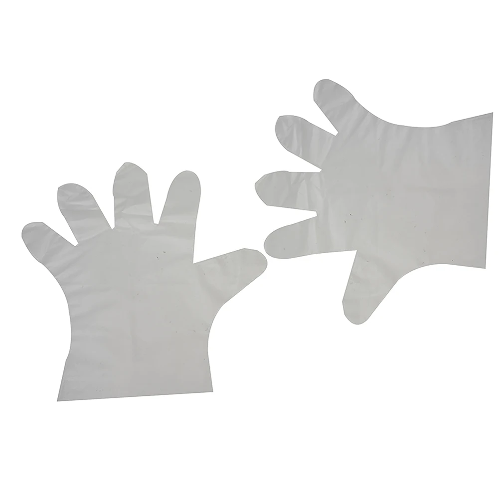 

100PCS Disposable Gloves Transparent Thickened TPE Gloves Food Grade Protective Film Gloves BBQ Kitchen Accessories