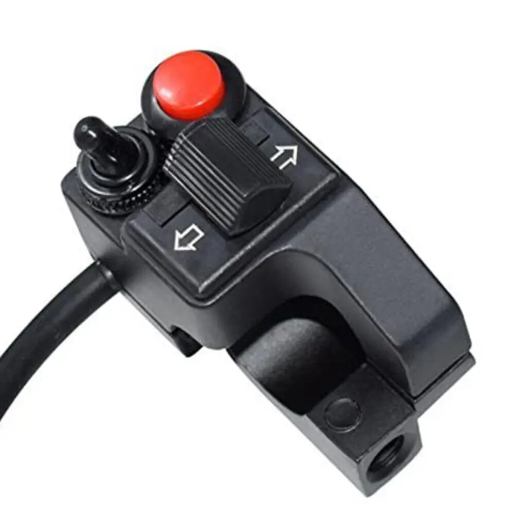 

22mm Left Motorcycle Switches Connector Handlebar Switches ON/OFF Push Button Switch Motorbike Accessories 7/8inch