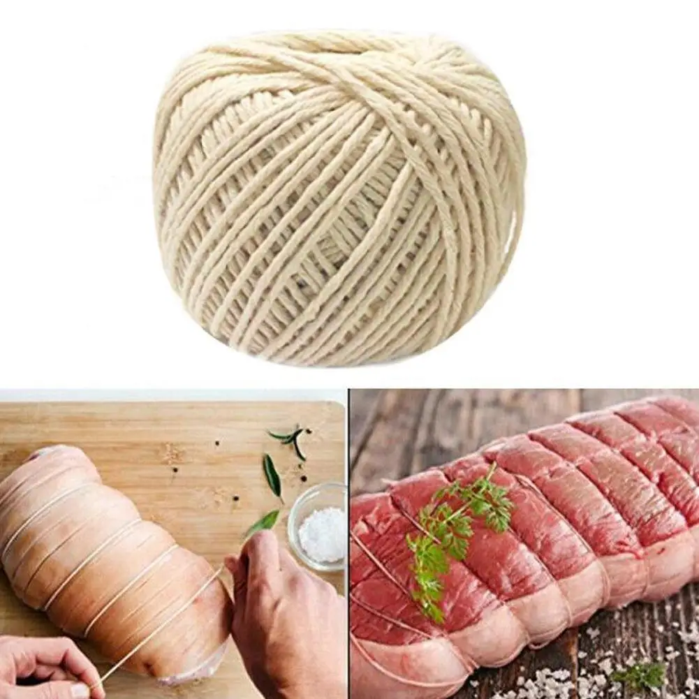 Cooking Tools Butcher's Cotton Twine Meat Prep Trussing Turkey Barbecue Strings Meat Sausage Tie Rope Cord Kitchen Supplies