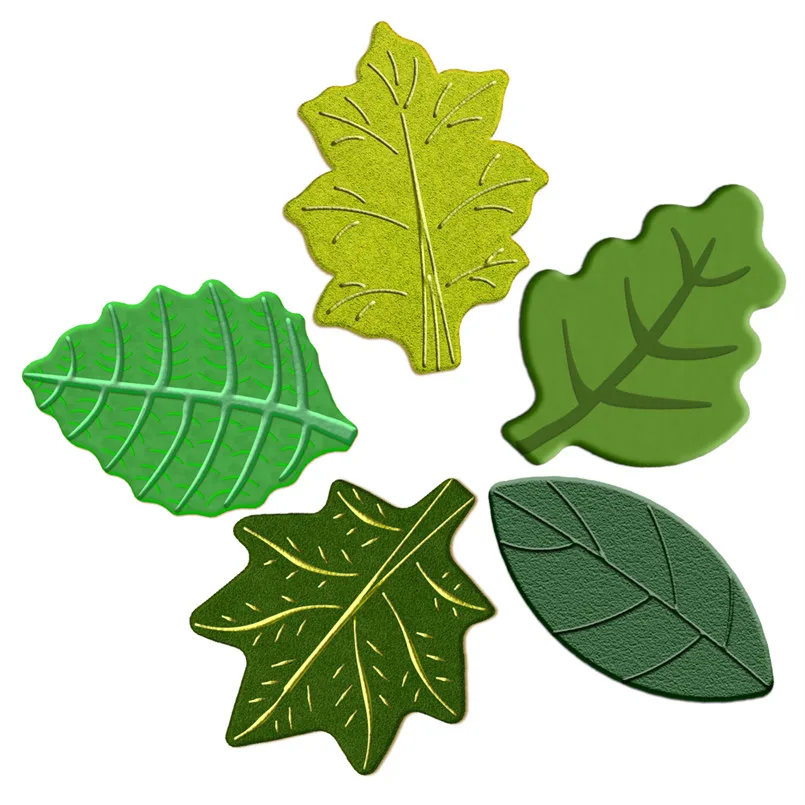 Cartoon Green Plants,Plantain Leaf,Small Pointed Cypress Leaves,Plastic Mold,Cake Fondant Tools,Cookie Sushi and Fruits Cutters