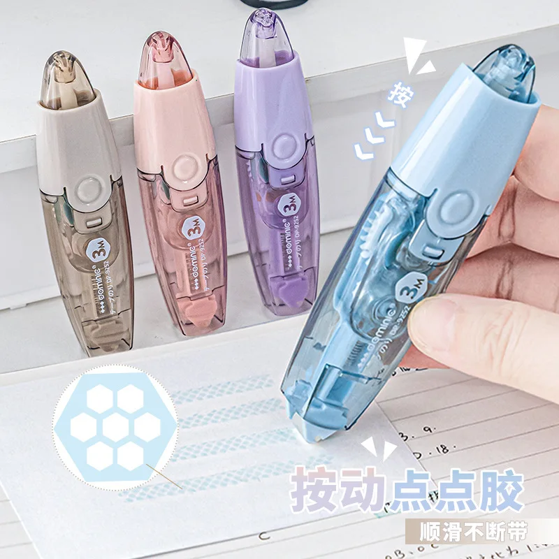 1Pc Cute Diy Double Sided Sticker Dots Stick Roller, Applicatore Adesivo Permanente, Forniture Di Cancelleria Per Dispenser Di Nastro Adesivo
