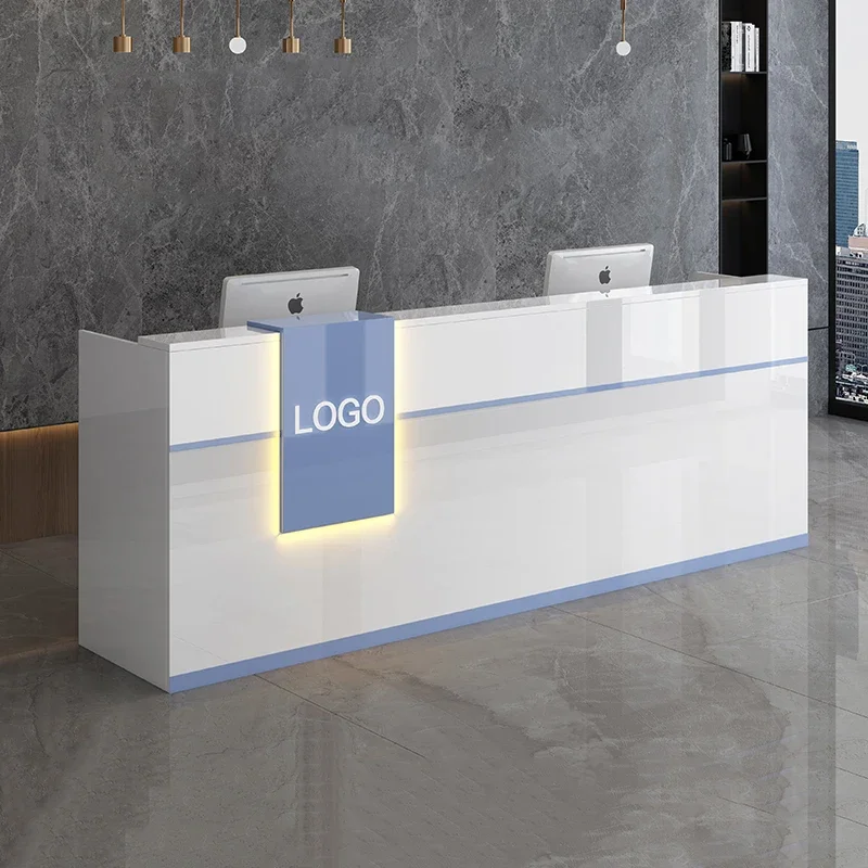 Modern Beauty Reception Desks Display Decorations Salon Reception Desks Checkout Counter Mostrador Negocio Commercial Furniture