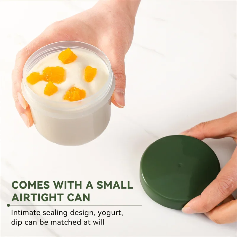 Portable Microwave Lunch Box Double Compartment Food Container