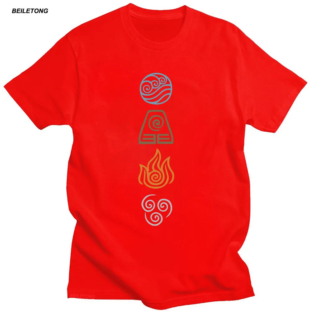 Cosplay Harajuku Women T-shirts Fashion Avatar The Last Airbender Tops Short Sleeve 100% Cotton Tshirts Black Hip Hop Camiseta