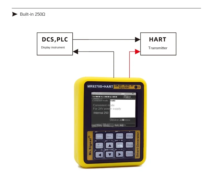 MR9270S + HART 4-20MA Signal Generator Calibrate Current Voltage PT100 Thermocou