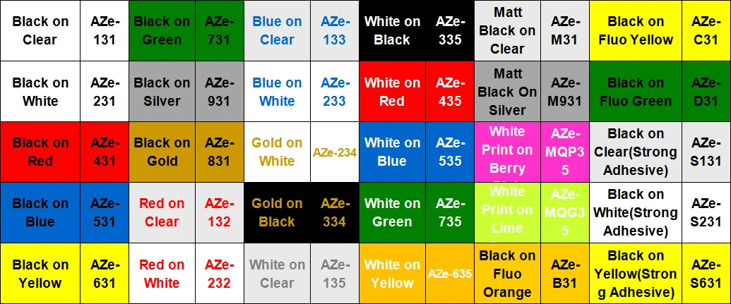 Description Picture 2 of item1Pcs Label Replacement for Brother Tze-231 TZ 631 TZE 431 Label Ribbon 12mm x 8m Laminated Tape for Brother PT-H110 Label Maker