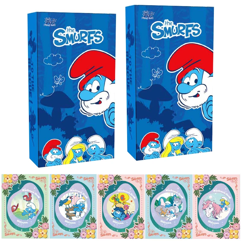

The Smurfs Series Collection Cards Booster Box Full Set Rare Anime Character Peripheral Game Playing Card Hobbies and Toys Gifts