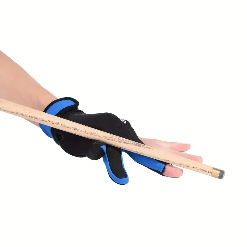 1 Pc Billiards Glove 3 Finger Pool Glove Elastic Billiards Breathable Match Glove for Men and Women Snooker Cue Sport Glove