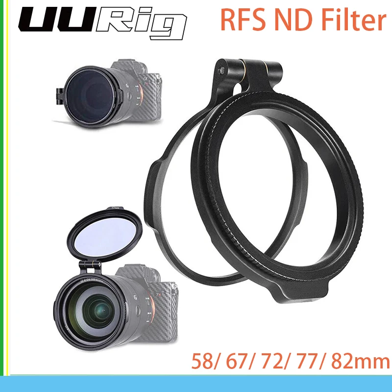 Description Picture 2 of itemUURig RFS ND Filter Rapid Filter System DSLR Camera Accessory Quick Switch Bracket for 58/67/72/77/82mm DSLR Lens Adapter Flip