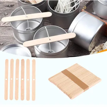 20PCS Wooden Candle Wick Holder DIY Candle Wick Centering Set Scented Candle Maker Handmade Candle Making Supplies