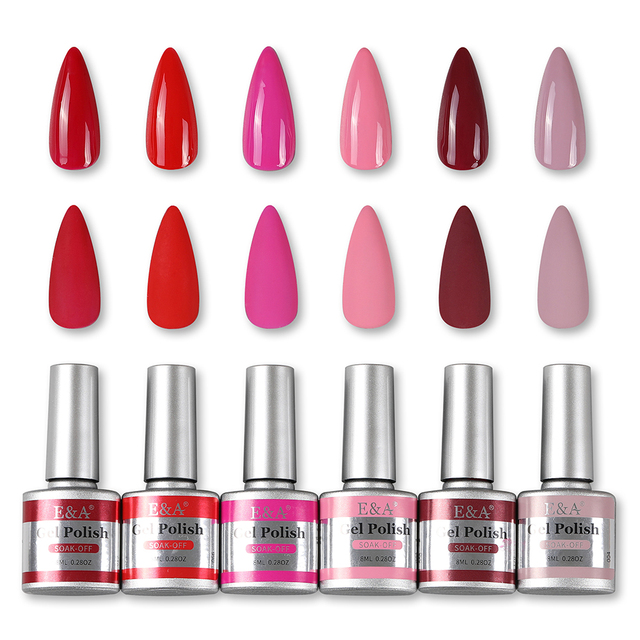 Hybrid Nail Gel Polish Soak Off UV LED Pastel Semi Permanent Nails Gels Kit Lacquer Art Design Varnish Set